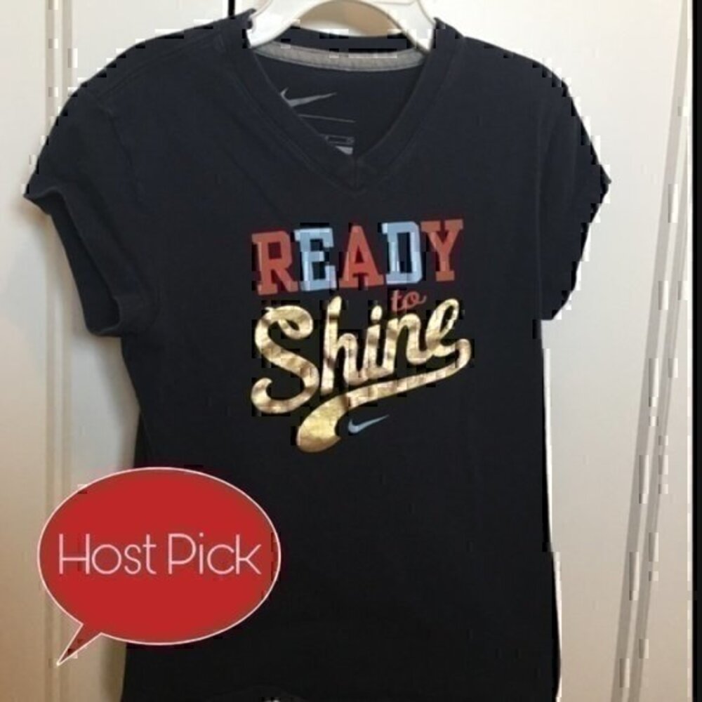 Nike Girls size small  ready to shine T-shirt